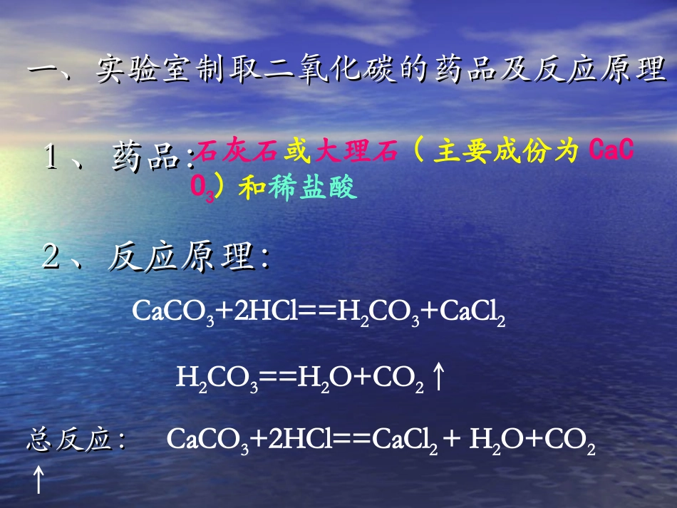 二氧化碳制取的研究课件人教版九年级上_第2页