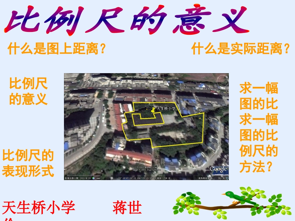 课件比例尺的意义天生桥小学蒋世俭_第1页