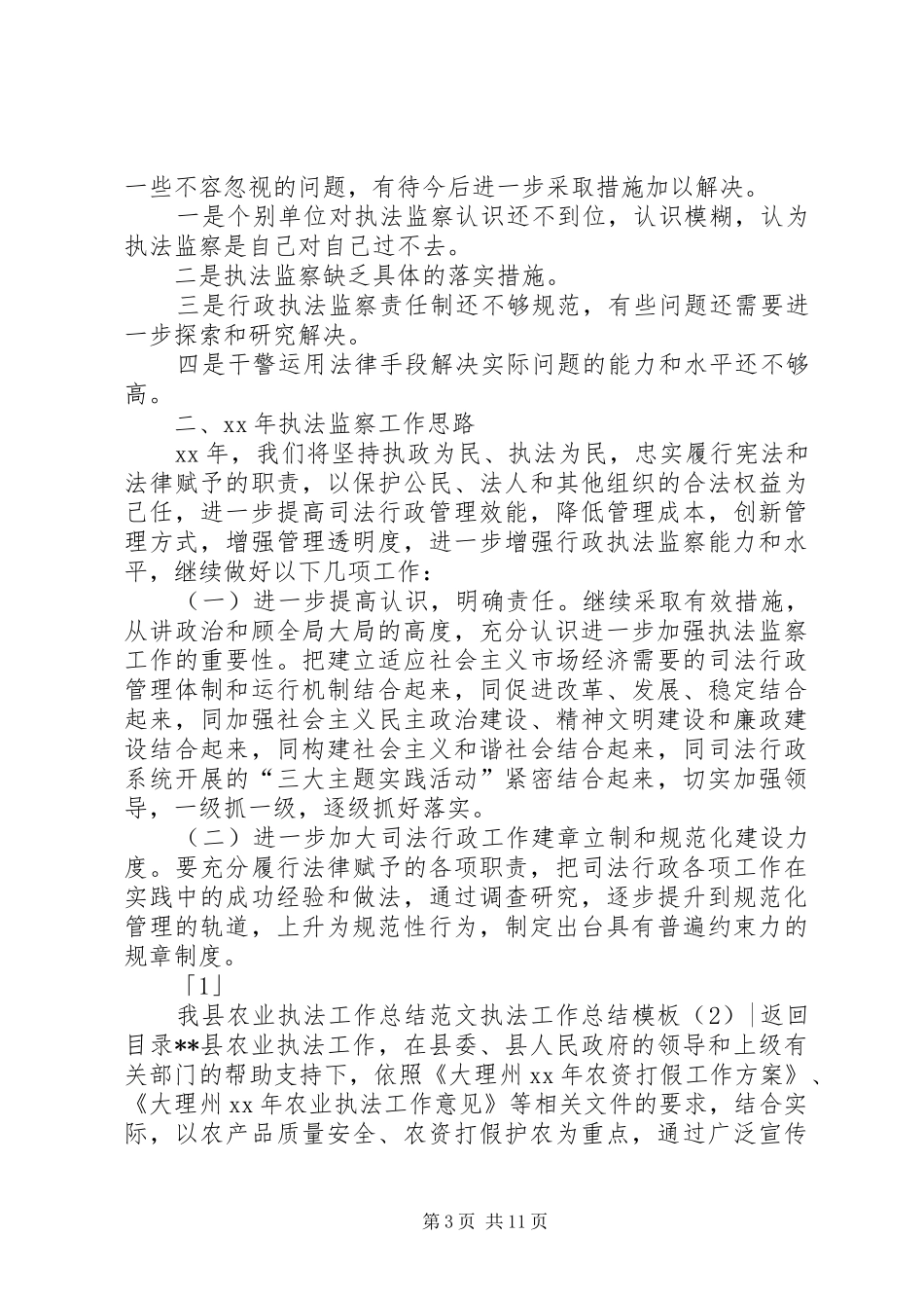 执法工作总结模板4篇_第3页