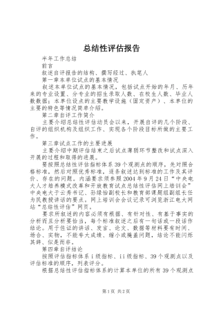总结性评估报告