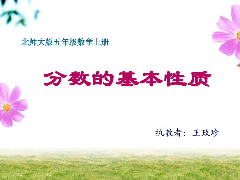 分数基本性质王玫珍_第1页