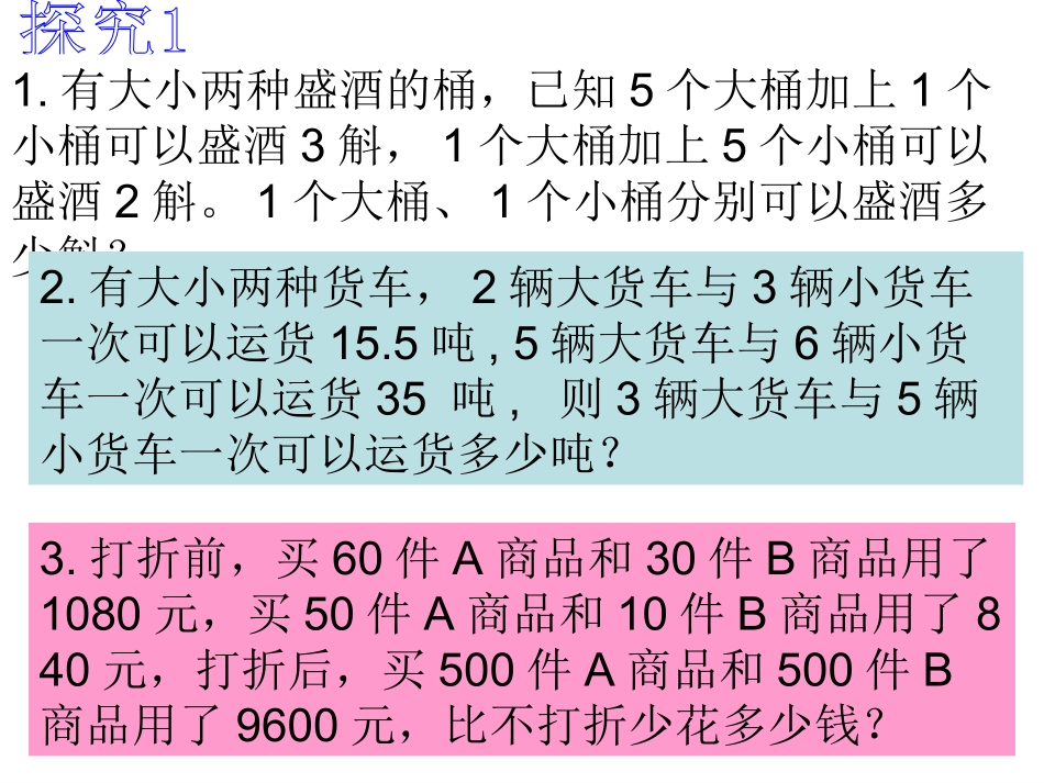 人教版七（下）第八章：实际问题与二元一次方程组作业讲评课件（雍思贤）_第2页
