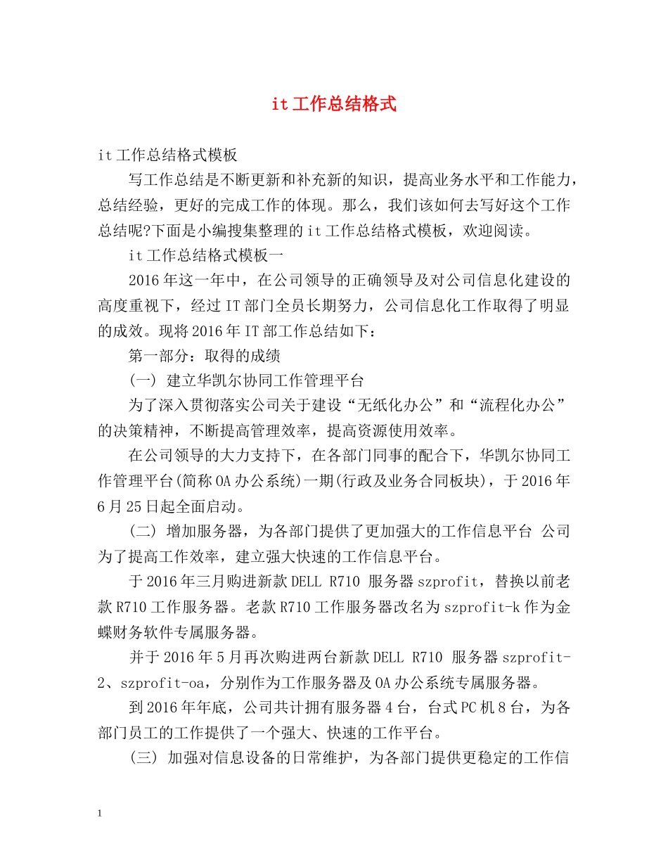 it工作总结格式 _第1页