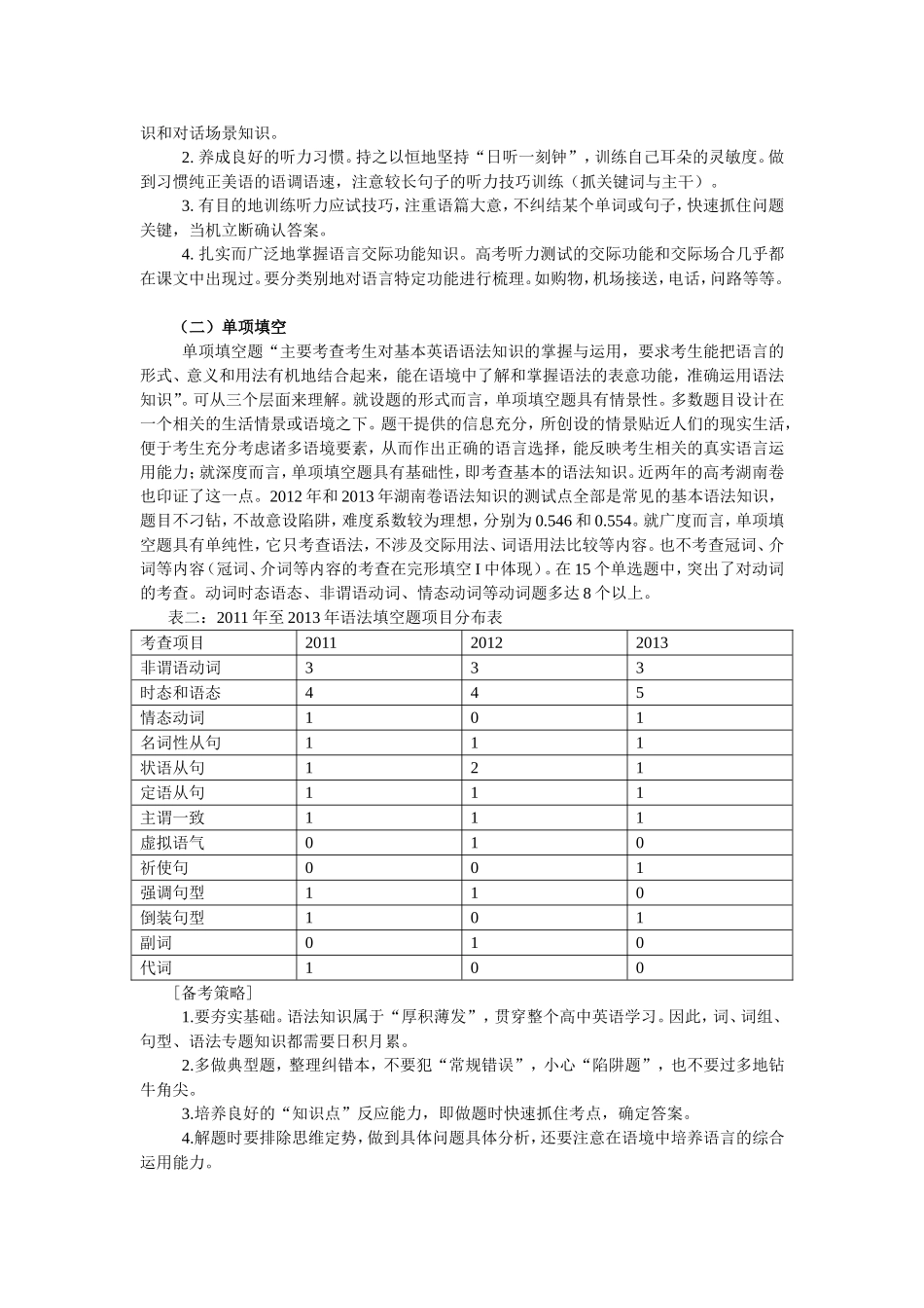 2014年湖南高考英语考试说明之解读_第2页