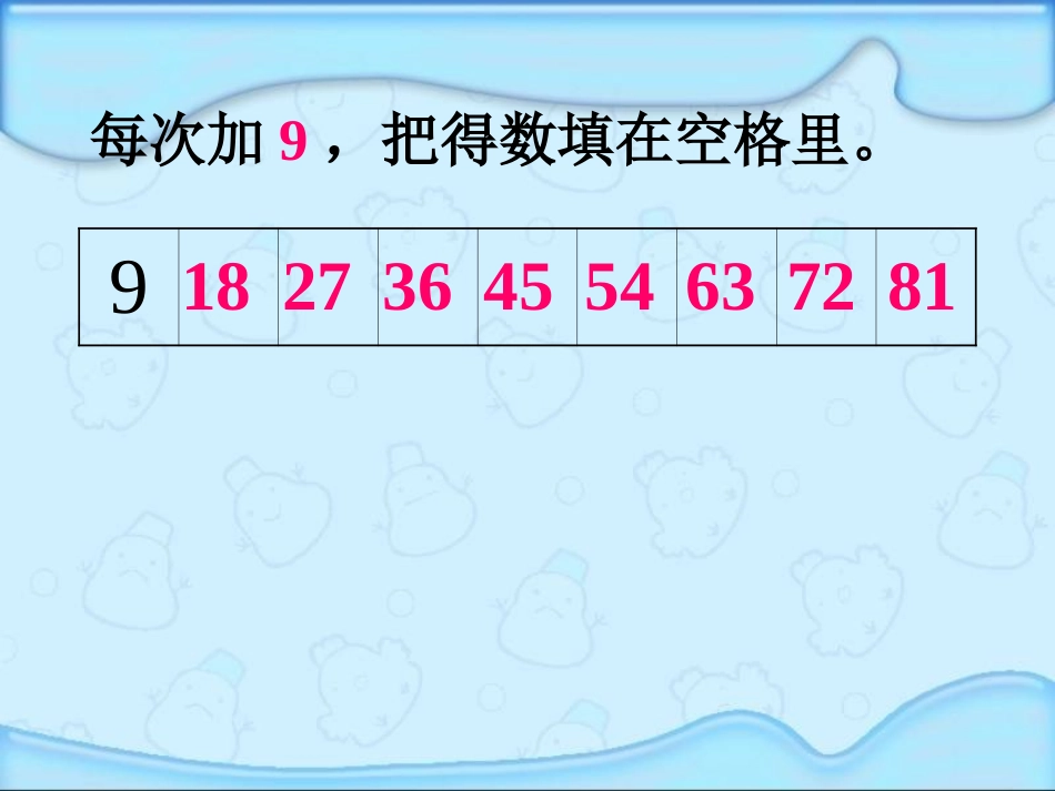 2013年数学人教版二上《9的乘法口诀》PPT课件之二_第2页