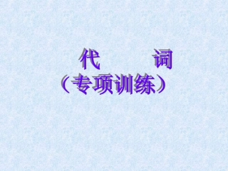 高考语法复习-----代词