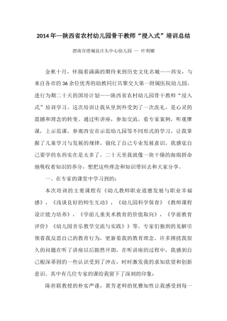 国培总结叶利娜