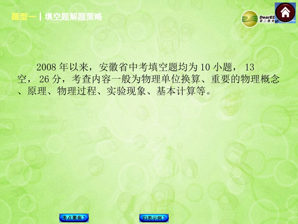 题型一填空题解题策略（考点聚焦+归类示例）课件_第2页