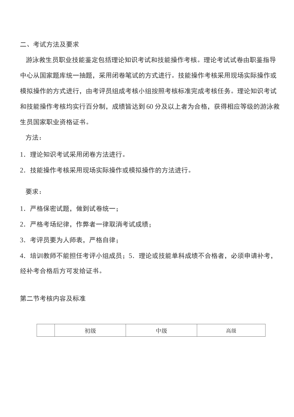 游泳救生员考核内容与标准_第2页