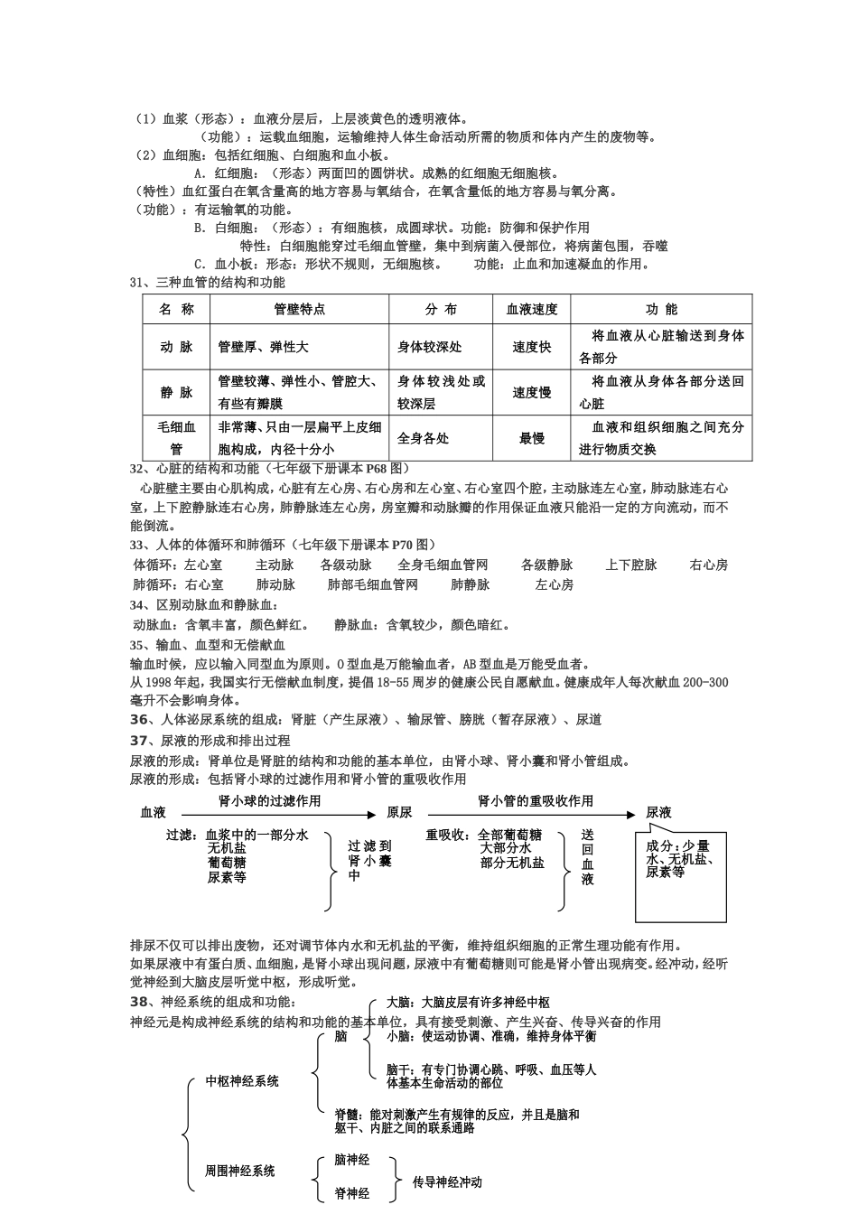 初中生物会考总复习资料(人教版)_第3页