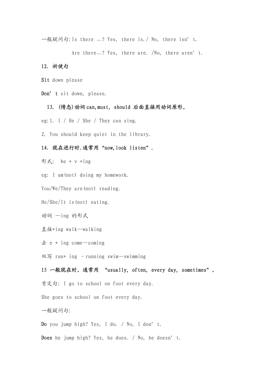小学英语语法点整理_第3页