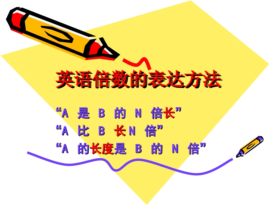 英语倍数的表达方法_第1页