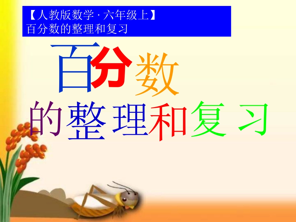 百分数的整理和复习_第1页