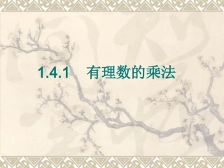 有理数的乘法课件