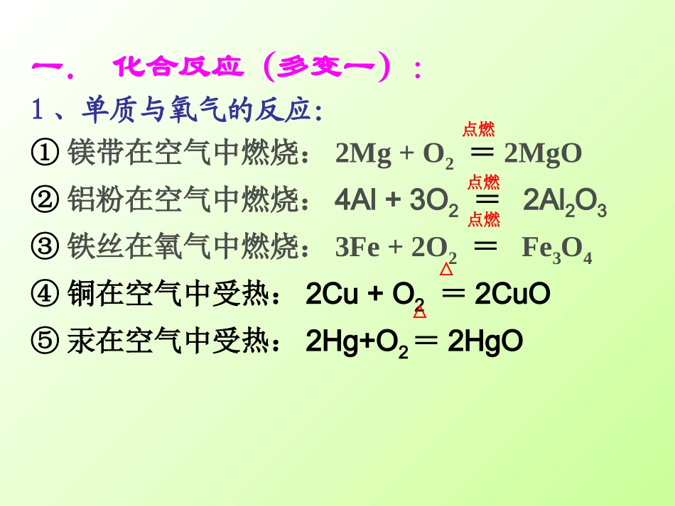 初中化学方程式汇总_第2页