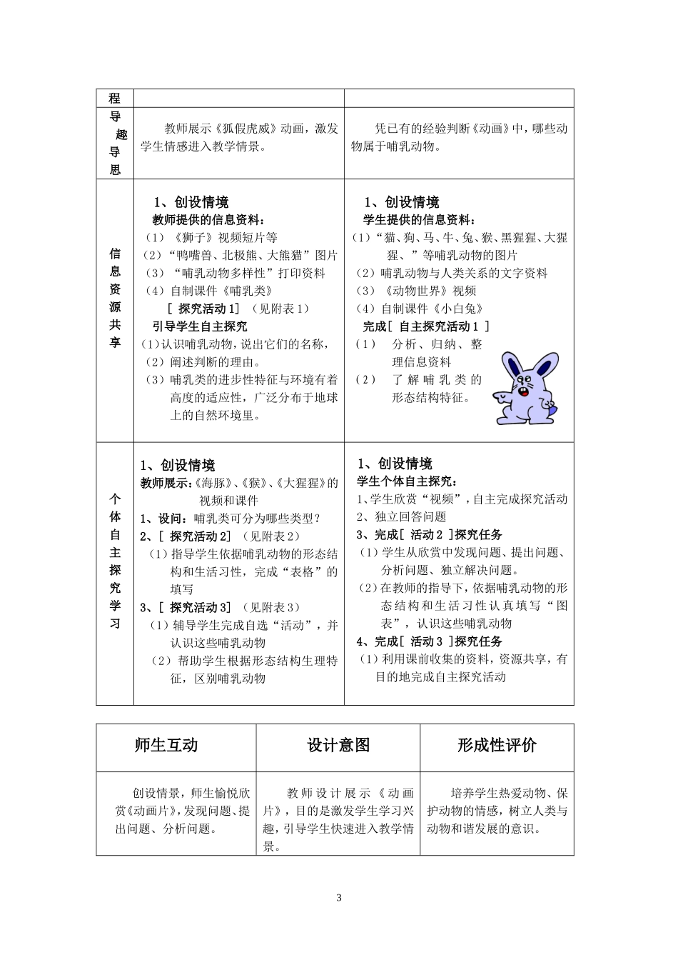 哺乳动物教案_第3页