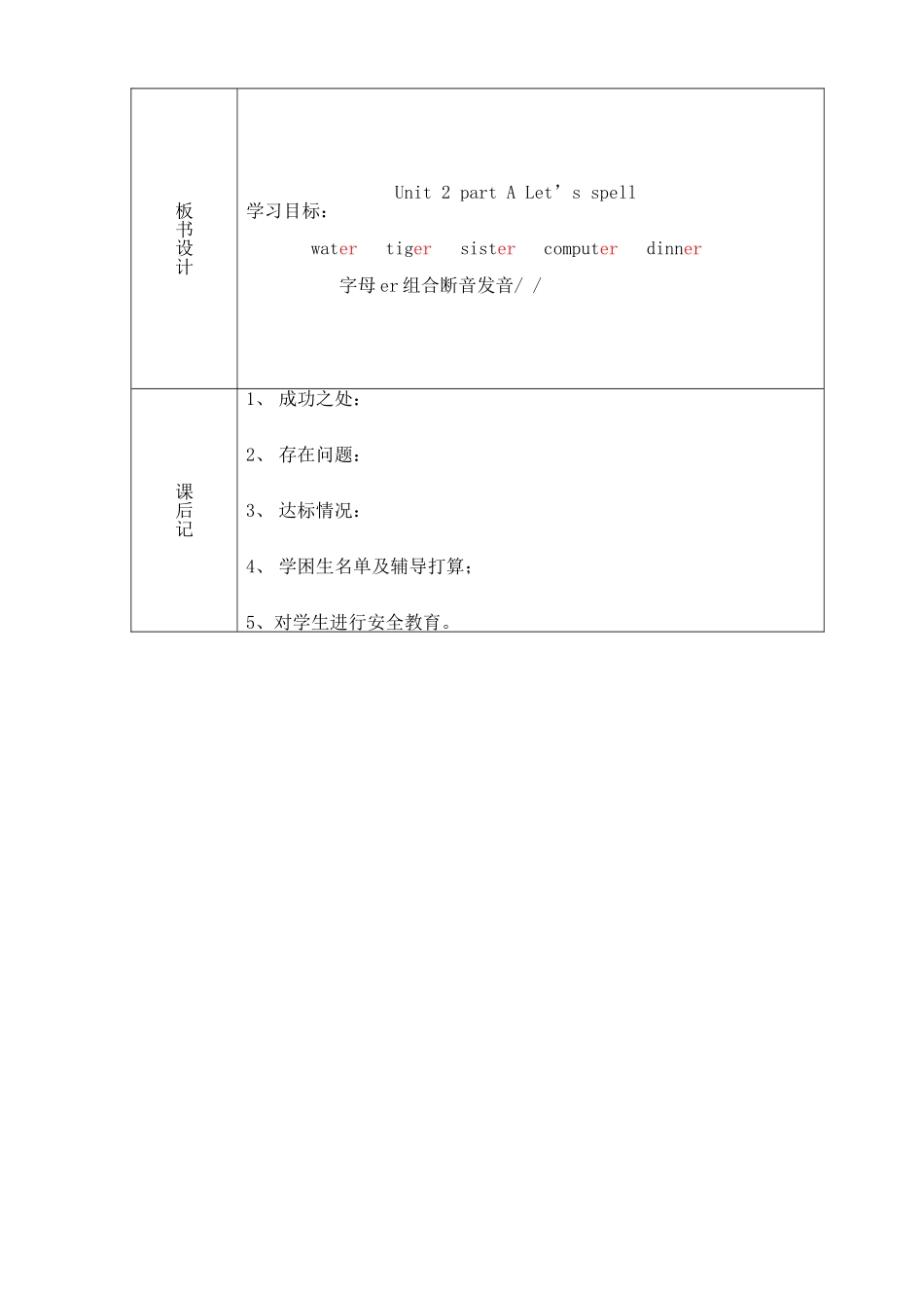 四年级下册第一单元Let'sspell_第3页