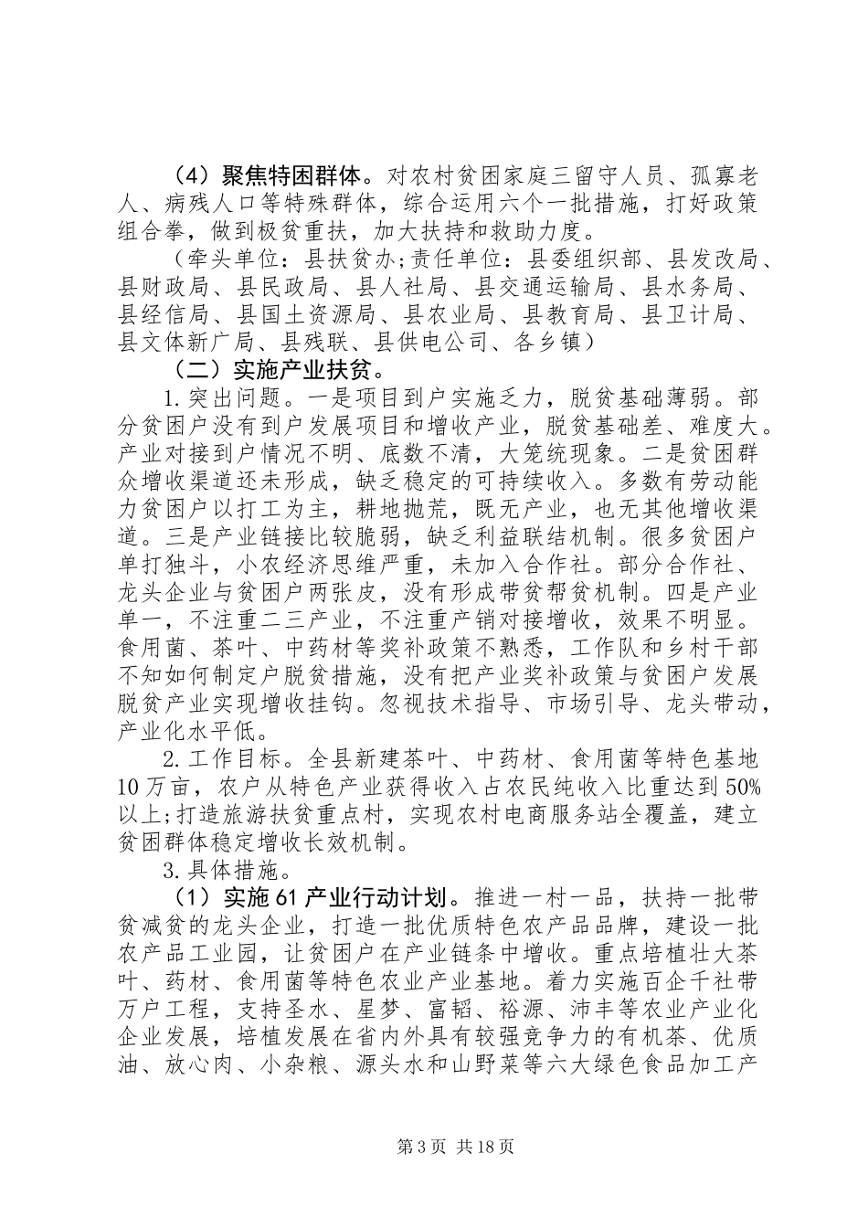 20XX年县精准脱贫攻坚战工作方案_第3页