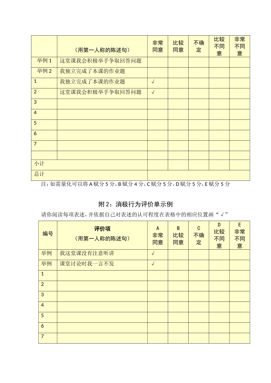 学习行为态度评价问卷_第3页