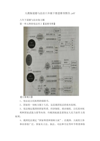 人教版道德与法治八年级下册思维导图全.pdf 
