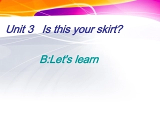 (人教PEP)四年级英语下册课件_Unit_3(3)