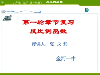 反比例函数复习