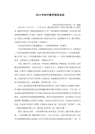 魏超国培总结