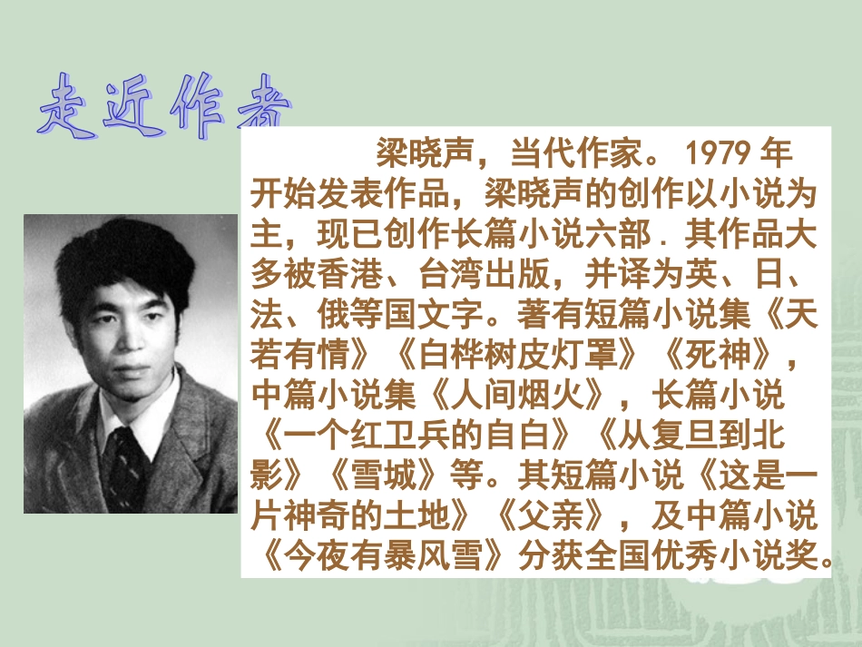 五年级语文上册第六组18慈母情深课件_第3页