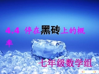 停留在黑砖上的概率