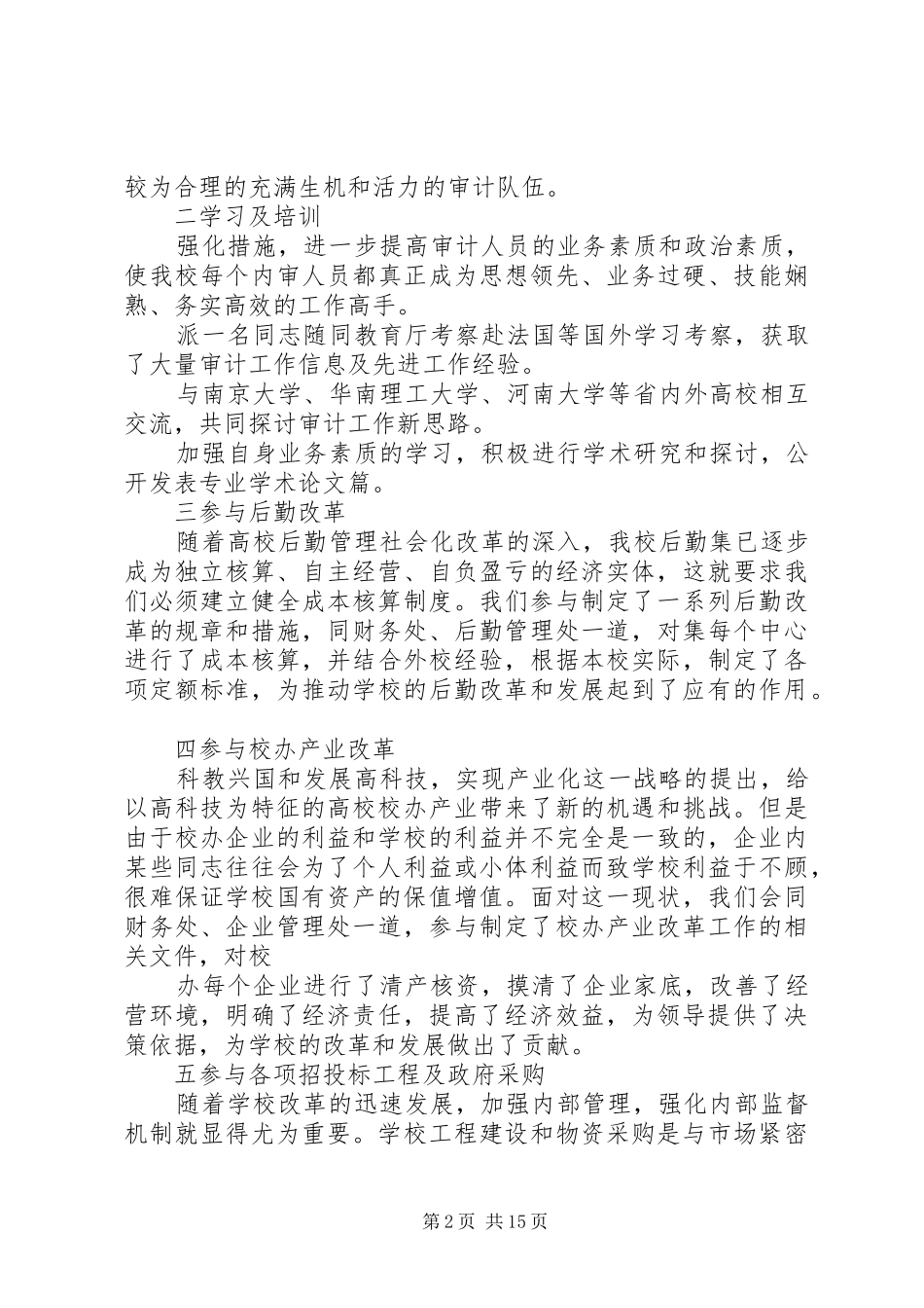 学校审计处工作总结_第2页