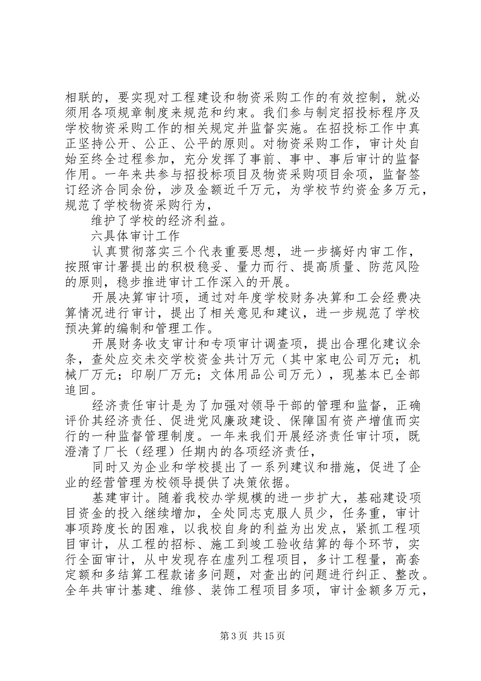 学校审计处工作总结_第3页