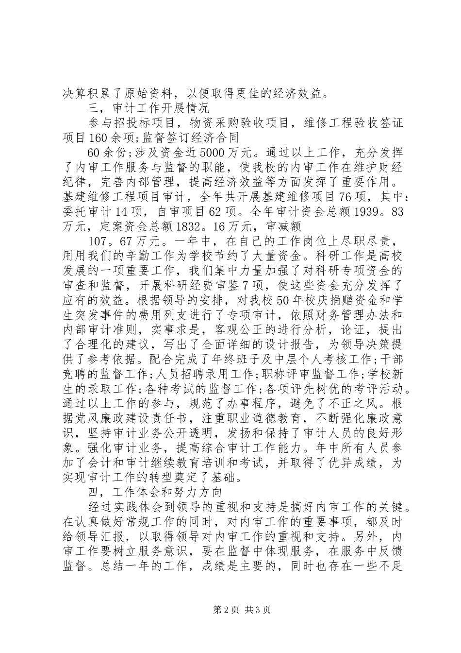 学校审计个人年度总结_第2页