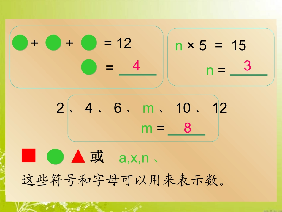 用字母表示数模板_第3页