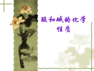 酸和碱的化学性质