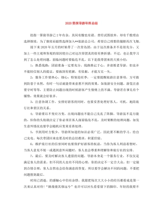 2024资深导游年终总结 