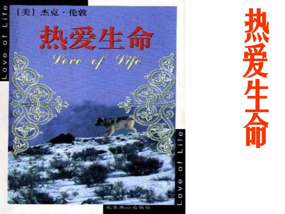 九年级《热爱生命》讲课用_第1页