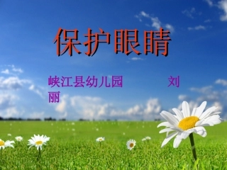 《保护眼睛》说课稿PPT
