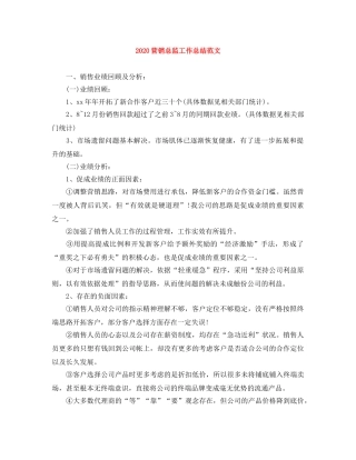 2024营销总监工作总结范文 