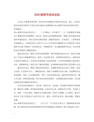 2024植树节活动总结 