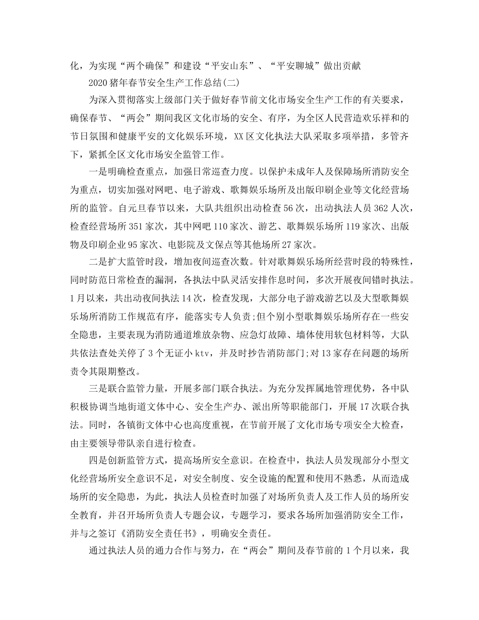 2024猪年春节安全生产工作总结 _第3页