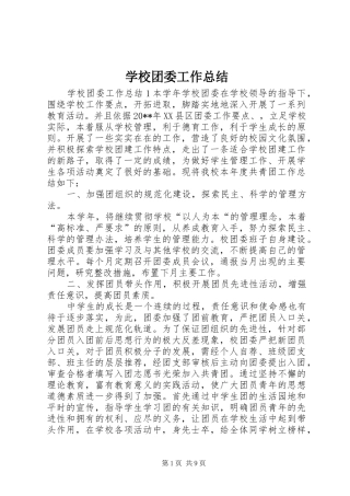 学校团委工作总结 (39)