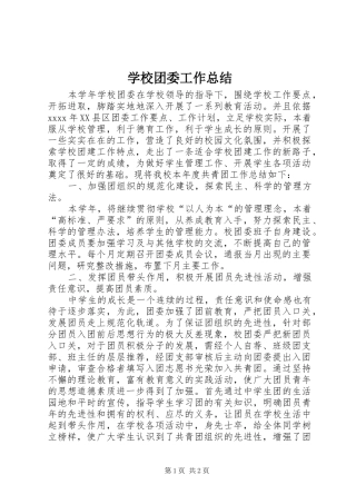 学校团委工作总结 (43)