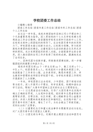 学校团委工作总结 (46)