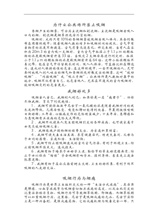 为什么公共场所禁止吸烟