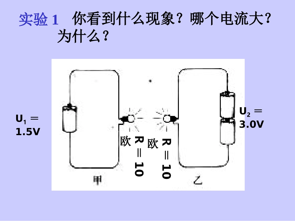 《学生实验：探究——电流与电压、电阻的关系》课件2_第1页