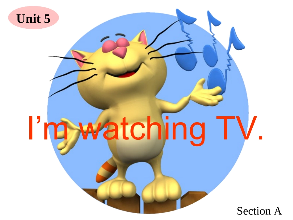 七年级英语I’m_watching_TV课件1_第1页