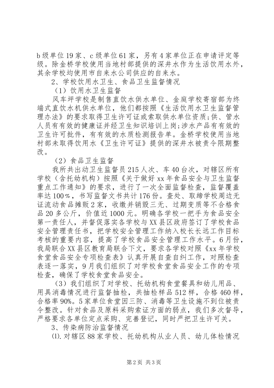 学校卫生监督工作总结_第2页