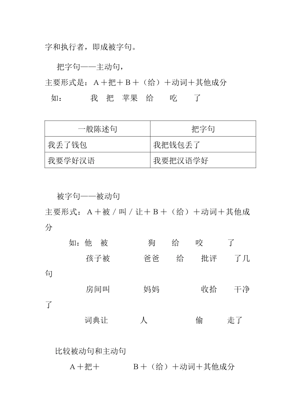 陈述句与把字句、被字句的变换_第2页