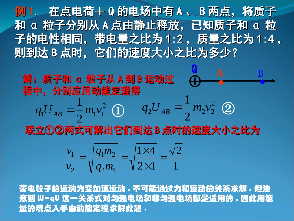 一轮复习带电粒子在电场中的运动课件_第3页
