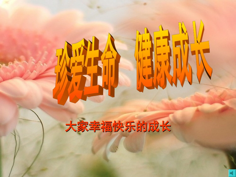 珍爱生命班会_第1页